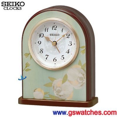 【金響鐘錶】全新SEIKO QXE055L,公司貨,保固1年,木質,指針式座鐘,嗶嗶聲鬧鈴,座鐘,鬧鐘,兩用鐘