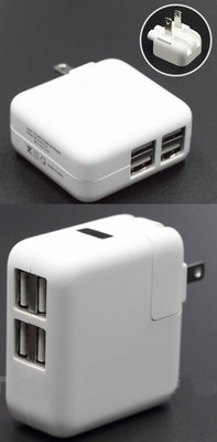 4口 USB充電器,5V 3.1A 手機平板電腦 USB旅行充電器 4USB充電頭, iPHONE6 iPAD,近全新