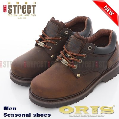 【街頭巷口 Street】 ORIS 男款 固特異結構 短統靴 工作鞋 S99303 咖啡色