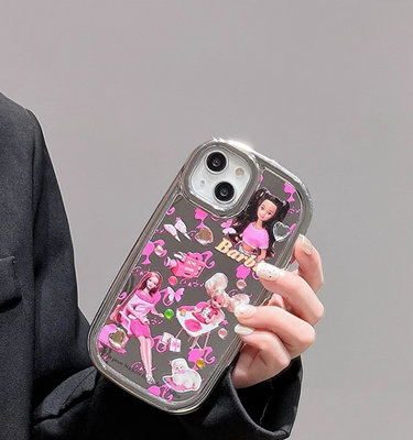 ＳＥＹＥＳ’ ＡＣＣ. 街頭日系歐美卡通barbie芭比鏡面iphone專用手機殼