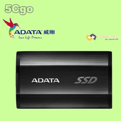 5Cgo【捷元】 威剛 SSD SE800 512GB(黑) 外接式固態硬碟