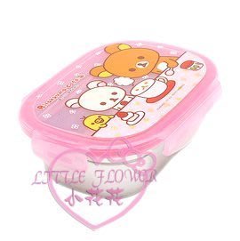 ♥小公主日本精品♥拉拉熊 懶懶熊 下午茶 粉色 樂扣 不鏽鋼 便當盒 上學上班必備 10902608