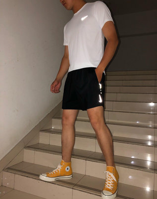 【熱賣精選】Nike 耐吉 短袖 短褲套裝緊身衣3M反光logo運動籃球套裝夏季男款速乾衣