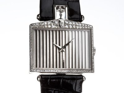 Corum 崑崙勞斯萊斯造型18K白金男用腕錶