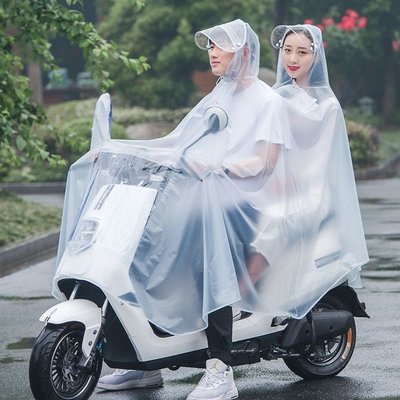 雨衣女雙人電瓶車電動自行車摩托車成人騎行母子雨披韓代貨超市熱
