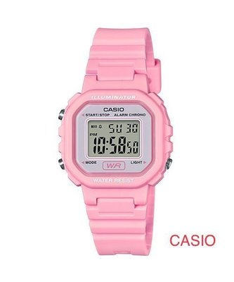 CASIO 卡西歐 小巧方形錶多功能造型運動錶LA-20WH-4A1 LW-200-4B 學生錶 兒童錶