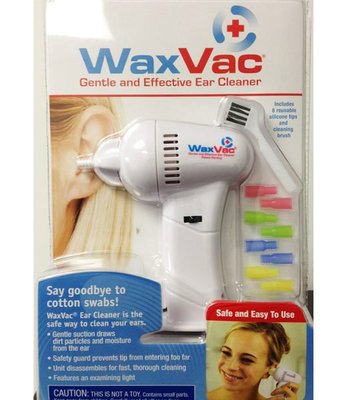 全新 美國 WaxVac Ear Cleaner電動挖耳器 電動掏耳器 耳朵進水排除利器