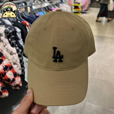 【現貨】韓國MLB正品帽子春夏新款道奇隊LA小標刺繡男女軟頂棒球帽CP77