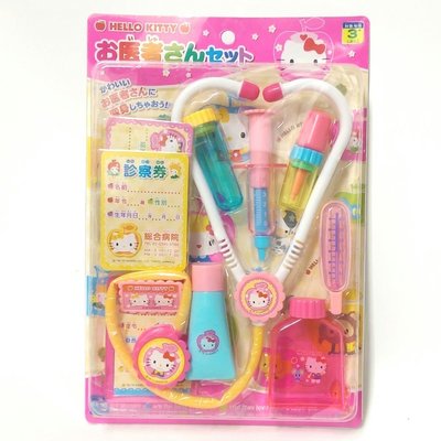 日本進口 Hello Kitty 醫生遊戲玩具 醫護遊戲組 兒童玩具