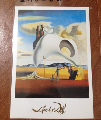 巴黎帶回 明信片 Salvador Dalí 達利 Vestiges atavignes aprés la pluie