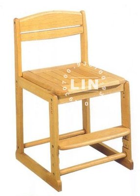 【品特優家具倉儲】@R538-03兒童椅寫字椅實木升降椅自取價
