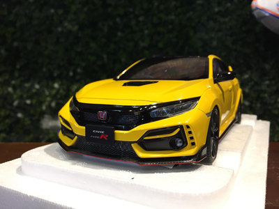 1/18 AUTOart Honda Civic Type R (FK8) 2021 Yellow 73225【MGM】