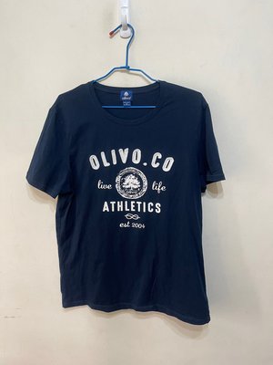 「 二手衣 」 Olivo 男版短袖上衣 XL號（深藍）46