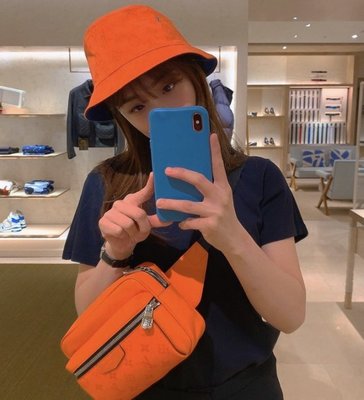 Louis Vuitton M76210 ESCALE Monogram Bucket Hat 漁夫帽 橘/藍