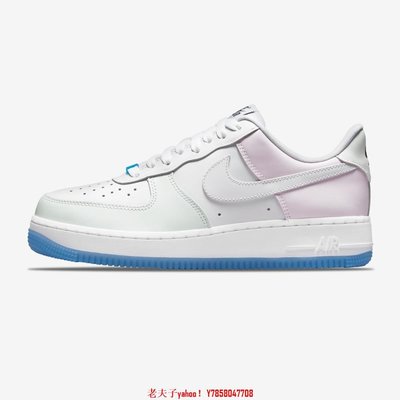 【老夫子】Nike Air Force 1 07 LX UV W White 白藍紅 熱感應 變色 DA8301-100鞋