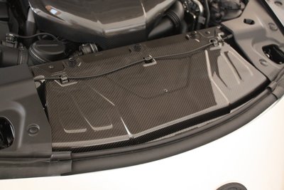 適用豐田新SUPRA 魔王A90碳纖維改裝件前杠水箱隔熱板 中冷散熱片---請詢價