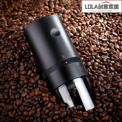 免運-電動磨豆機咖啡豆研磨機家用小型便捷手動全自動研磨器手磨咖啡機-LOLA原創家居
