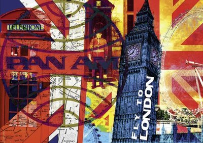 59505 1000片歐洲進口拼圖 SCH 繪畫 英國 倫敦 大笨鐘