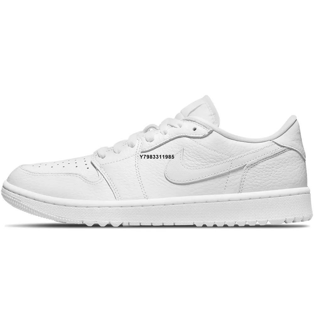 AIR Jordan 1 Golf Triple White 全白低筒皮革高爾夫DD9315-101男女鞋