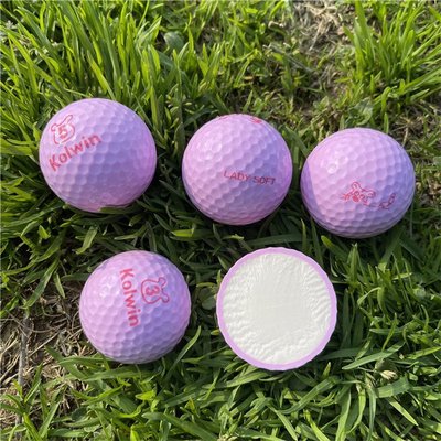 全新高爾夫球彩色高彈力二三層外貿出口正品比賽golf球非二手~特價