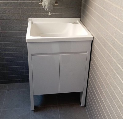 《優亞衛浴精品》60cm人造石洗衣槽活動洗衣板立柱型浴櫃