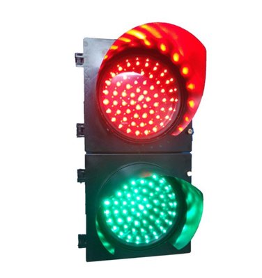 200mmLED交通信號燈-紅綠燈-停車場-駕校施工-學校車道指示燈-地下室車道指示燈-110V