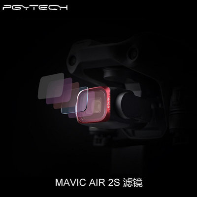 現貨單反相機單眼攝影配件PGYTECH濾鏡用于大疆御MAVIC AIR 2S濾鏡UV偏光CPL減光ND鏡VND