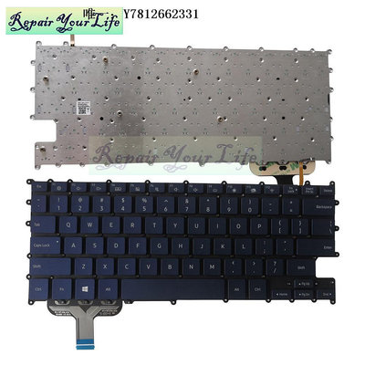 電腦零件適用于三星 NP930SBE 930SBE NT930SBE 950sbe 鍵盤 英文藍色白色筆電配件