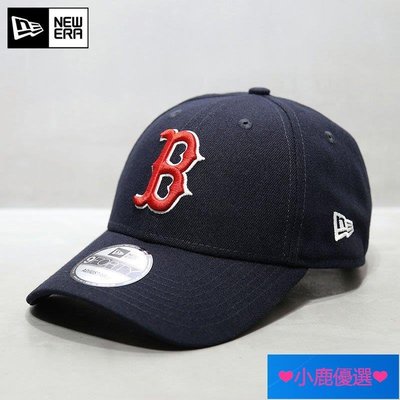 全館免運 全新正品 韓國New Era帽子聯名款MLB棒球帽波士頓紅襪隊鴨舌帽 9FORTY藏青色 可開發票