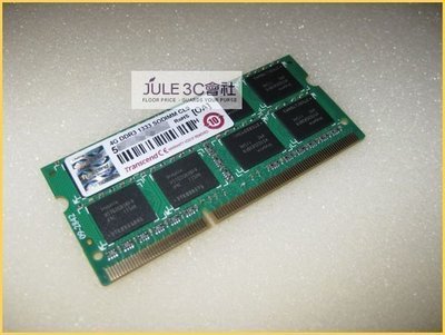 JULE 3C會社-正 創見Transcend DDR3 1333 4G 4GB 終保/雙面/靜電袋/TS512MSK64V3N/NB/筆記型 記憶體