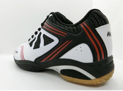 （羽球世家）摩亞 MMOA專業透氣 羽球鞋 白底黑 OBS-2000 全方位的包覆性 加厚鞋墊