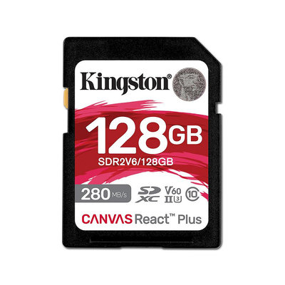 新款 金士頓 128G 專業攝影 SDXC UHS-II U3 V60 相機記憶卡 (KT-SDR2V6-128G)
