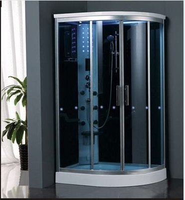 FUO衛浴:免做防水 整體式 乾濕分離 強化玻璃 淋浴間 含蒸汽功能 (S015)