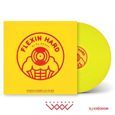 現貨熱銷-舞臺設備12寸黑膠效果碟 DJ Woody - FLEXIN HARD 123 12"  Vinyl搓碟唱片