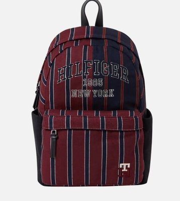 代購Tommy Hilfiger Prep Stripe Backpack休閒時尚美式復古風運動後背包