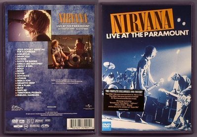 音樂居士新店#涅磐 Nirvana - Live at the Paramount 西雅圖演唱會 () DVD