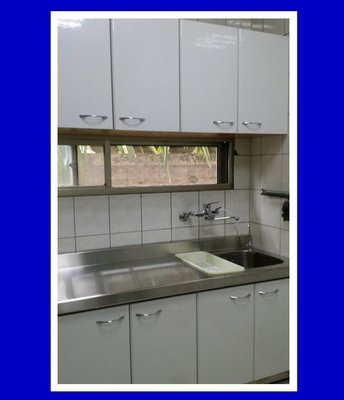【 駿豪廚房器具製品 】144cm連體件式水槽平台流理台+144cm上櫥櫃