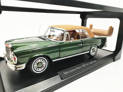 汽車模型 車模 收藏模型諾威爾 1/18 奔馳敞篷合金汽車模型 BENZ 280SE 1968