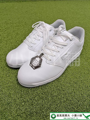 [小鷹小舖] Mizuno Golf 51GQ2480 ULTRAWIDE AQUA 美津濃 高爾夫球鞋 運動鞋 男仕 無釘 寬楦 防水 人造皮革 白色 '24