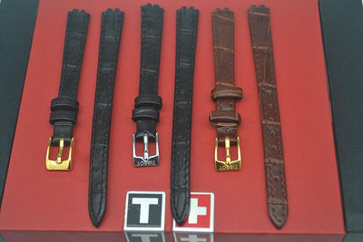 天梭錶帶真皮1853手錶帶T058樂愛摩登系列女錶錶鍊針扣原廠10mm