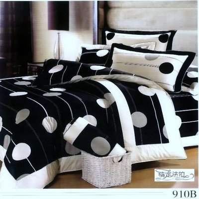 §同床共枕§ Qindinfalr 情定法拉 100%頂級精梳棉 雙人5x6.2尺 七件式床罩組-910 台灣製造