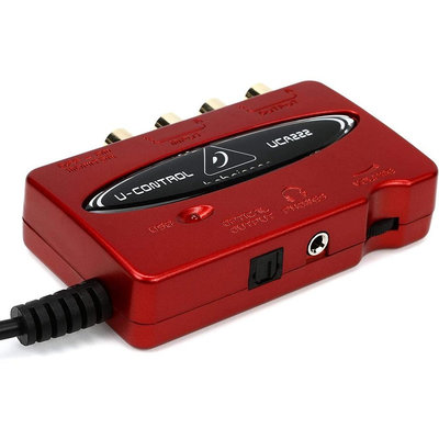BEHRINGER U-CONTROL UCA222 USB 錄音介面 低延遲 2進2出 Audio Interface