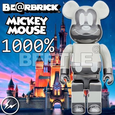 BEETLE BE@RBRICK MICKEY REVERSE 電鍍 米奇 FRAGMENT 閃電 1000%