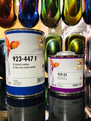 【振通油漆公司】 德國 鸚鵡 鸚哥 Glasurit 923-447F 頂級 HS 高膜厚 耐刮傷 金油 立組