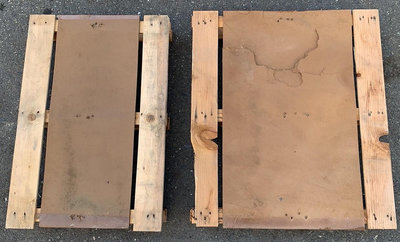 『二手品免運』A1 木棧板*2片 73*50cm &amp; 73*64cm 紙箱小棧板 裝潢造景園藝木地板工業風
