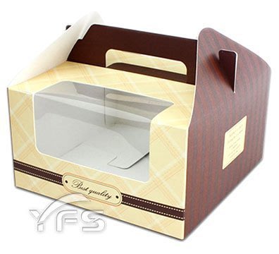 精緻手提盒-4格 (麵包紙盒/野餐盒/速食外帶盒/點心盒)