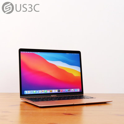 【US3C-板橋店】【一元起標】2020年 Apple MacBook Air Retina 13吋 M1 8C8G 8G 512G 金色 蘋果筆電 二手筆電