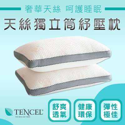 台灣製 頂級天絲獨立筒飯店枕頭 頸枕 頭枕 枕頭