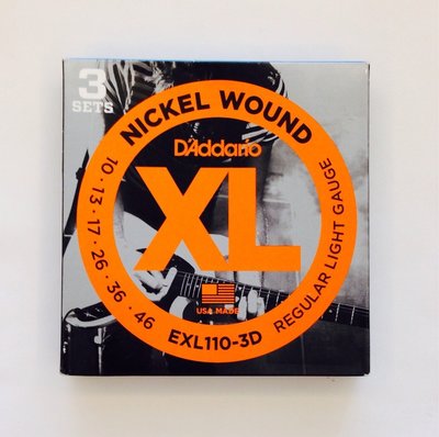 立昇樂器 D'Addario EXL110-3D 電吉他弦 1組3套 (10-46) Daddario 美國製 防潮包裝