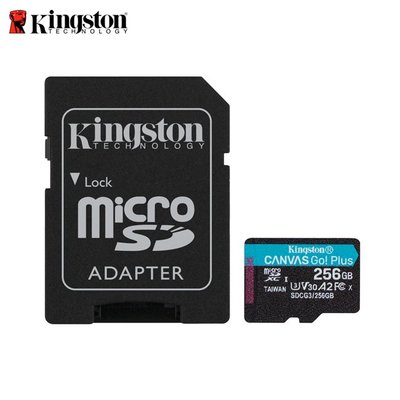 高速記憶卡 金士頓 Kingston Canvas Go! PLUS 256GB microSD(KTCG3-256G)